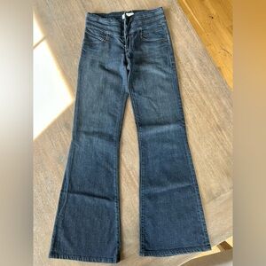 Anthropologie Dark Blue Flare Jeans